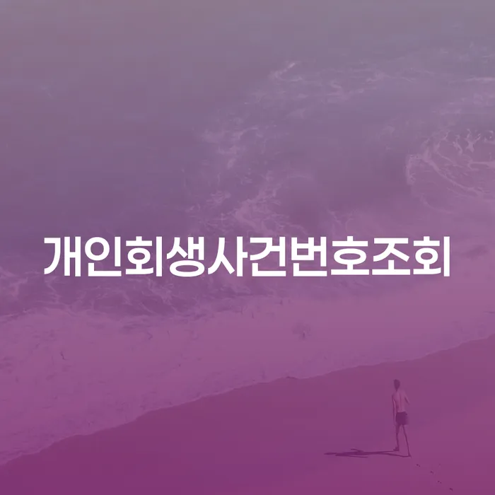 개인회생 빚독촉 접수하자