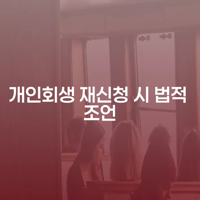 개인회생 재신청 시 법적 조언: 어떻게 접근해야 할까요?