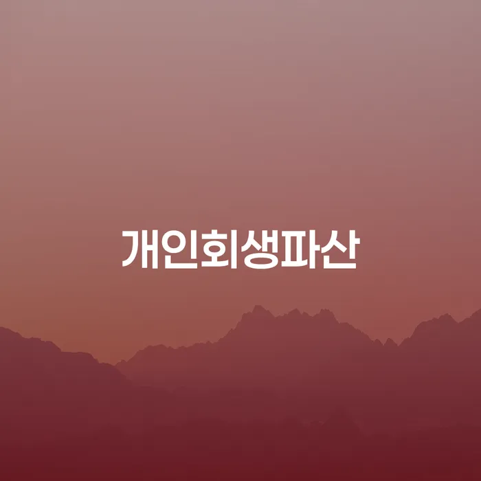 함평군 개인회생파산 절차와 사례
