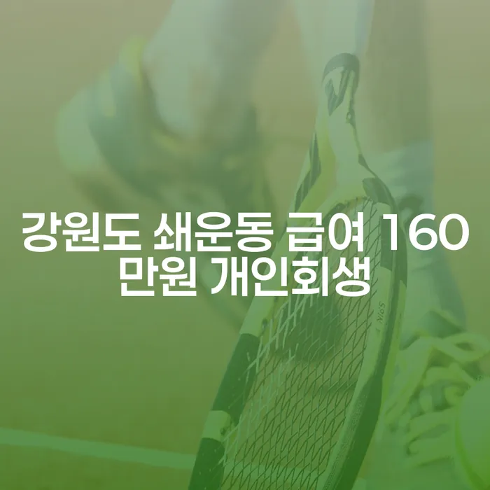 강원도 쇄운동에서 급여 160만원으로 개인회생을 어떻게 시작할 수 있을까요?